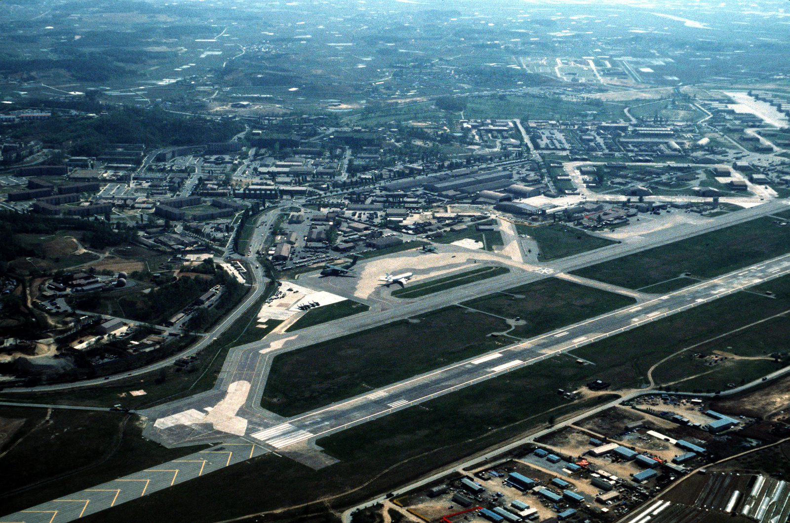 An aerial view of the base and surroundings - NARA & DVIDS Public ...