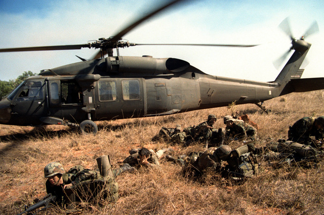 A Uh-60 Black Hawk Helicopter From Co. A, 53rd Aviation Bn., 25th Inf 