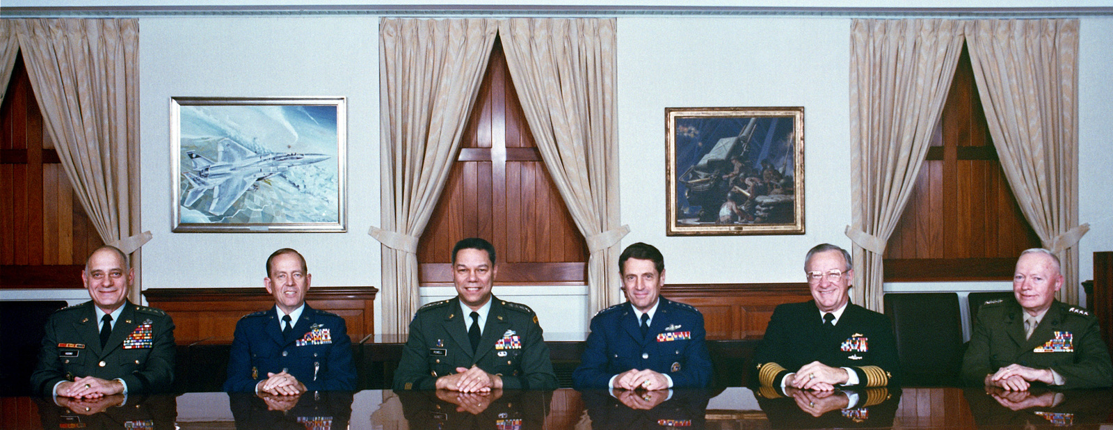 The Joint Chiefs of STAFF gather at the Pentagon for a formal group ...