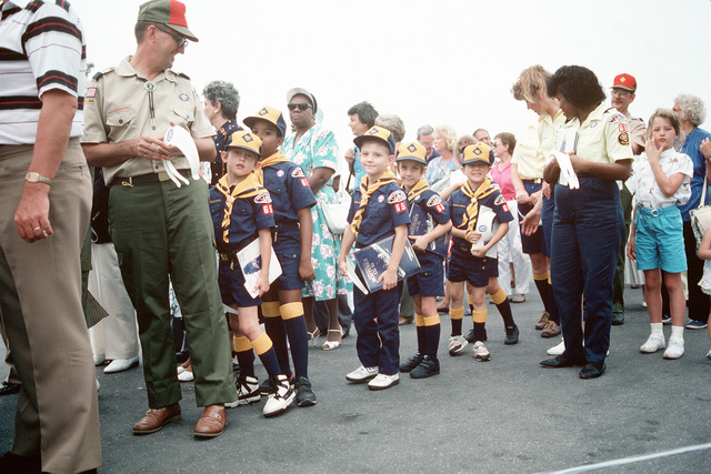 Sean Fitzgibbon, the assistant Cubmaster with Boy Scouts Of