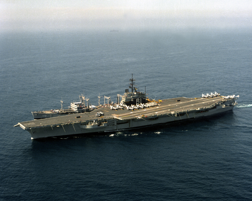 A Port Bow View Of The Aircraft Carrier Uss Ranger (Cv-61) Being  Replenished By The Fleet Oiler Usns Kawishiwi (T-Ao-146) - Picryl - Public  Domain Media Search Engine Public Domain Search