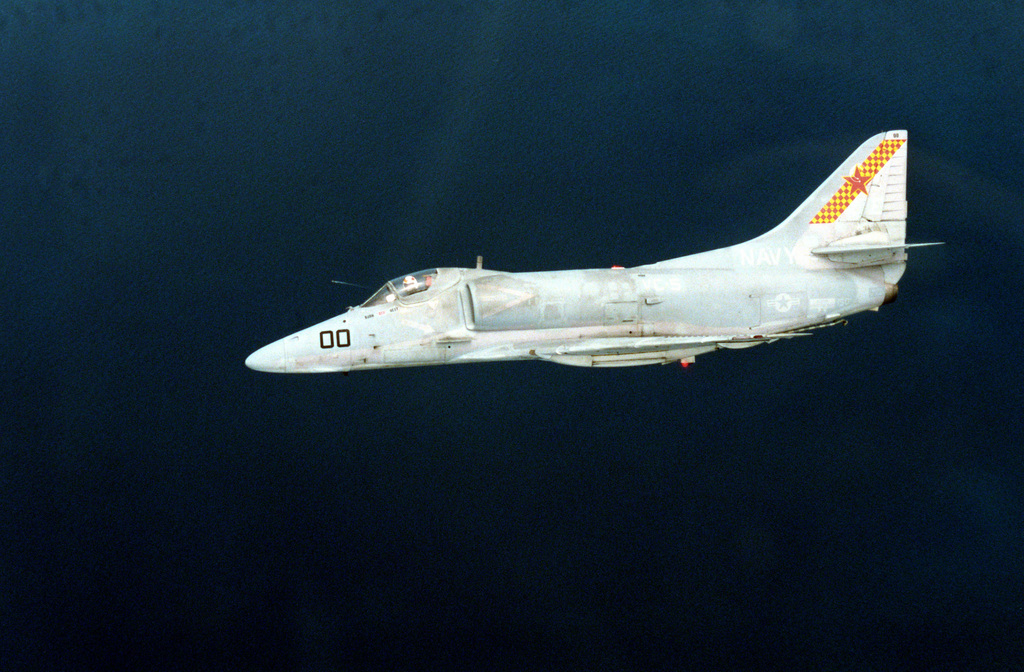 An Air To Air Left Side View Of A Fleet Composite Squadron 5 Vc 5 A