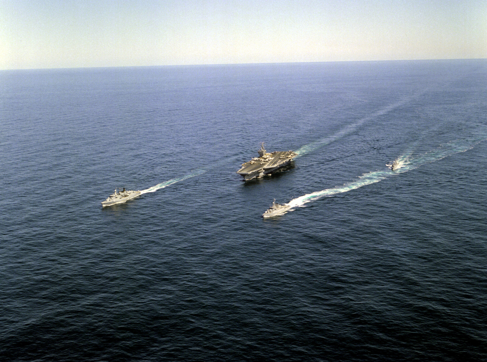 the nuclear powered aircraft carrier uss abraham lincoln cvn 72 sails with ships of the argentine us national archives getarchive