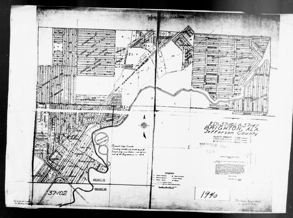 1940 Census Enumeration District Maps - Alabama - Jefferson County ...