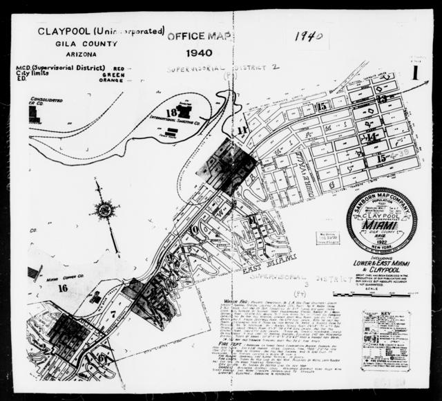 1940 Census Enumeration District Maps - Arizona - Gila County ...