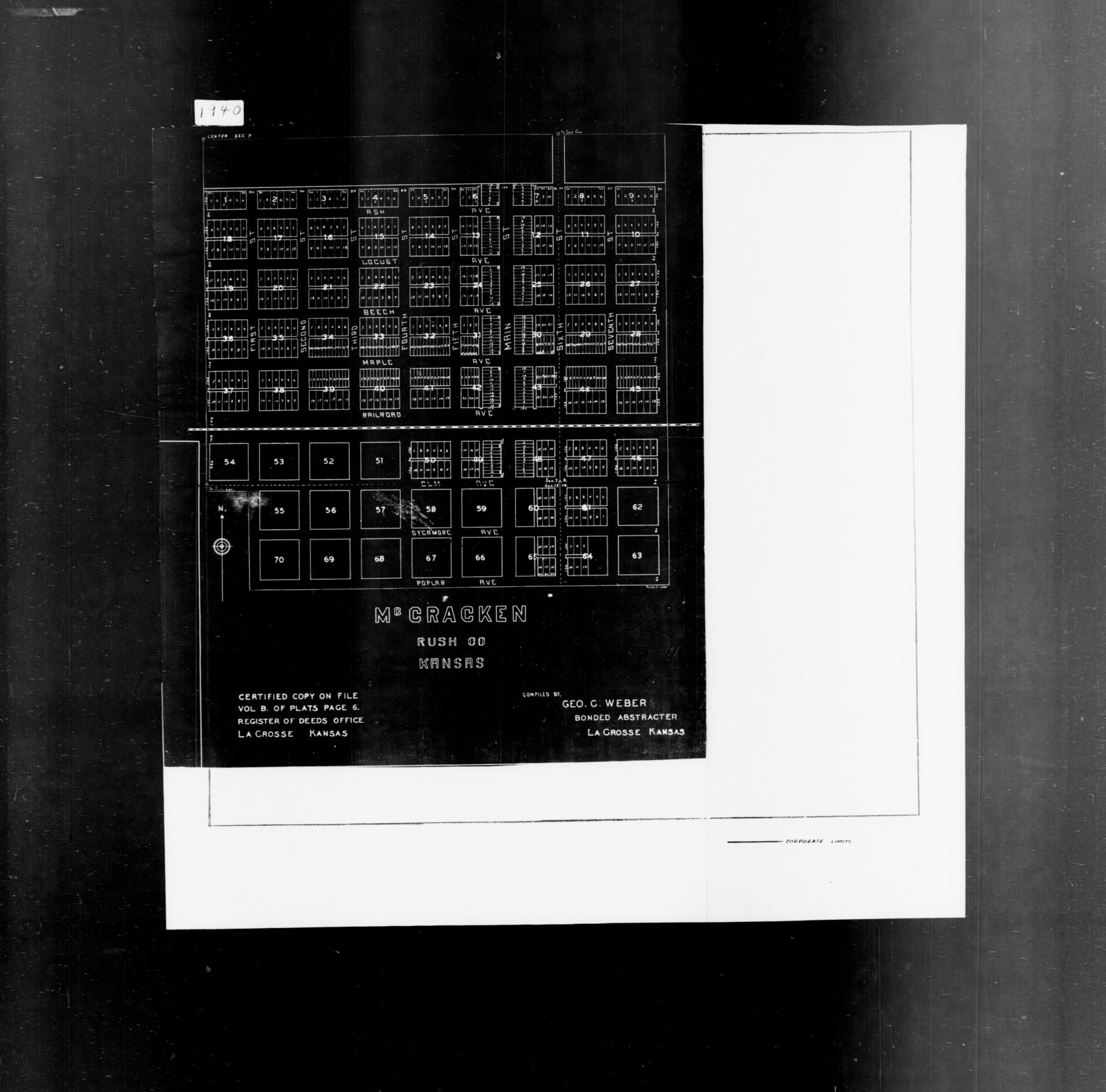 1940 Census Enumeration District Maps - Kansas - Rush County ...