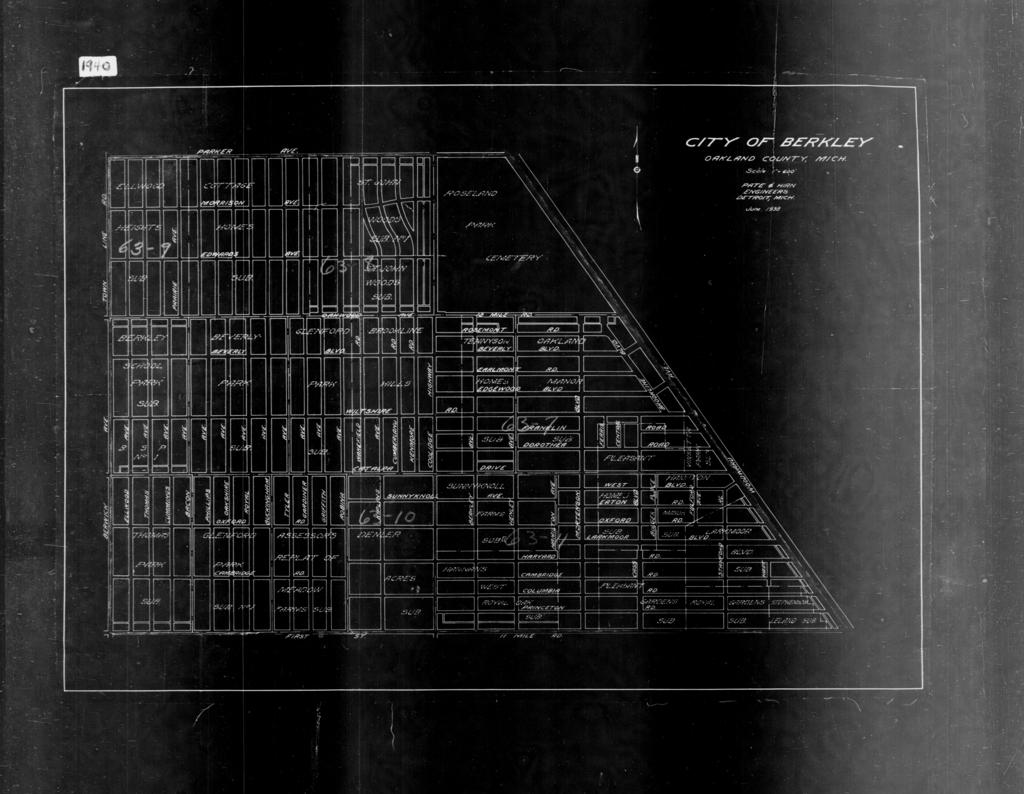 1940 Census Enumeration District Maps - Michigan - Oakland County 