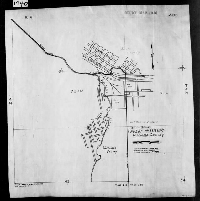 1940 Census Enumeration District Maps - Mississippi - Wilkinson County ...