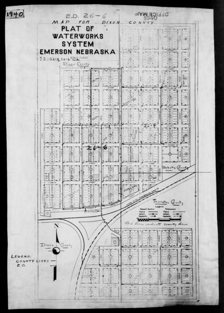 1940 Census Enumeration District Maps - Nebraska - Dixon County ...