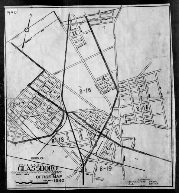 1940 Census Enumeration District Maps - New Jersey - Gloucester County ...