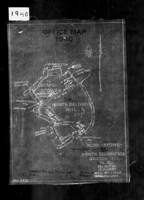 1940 Census Enumeration District Maps - North Carolina - Gaston County ...