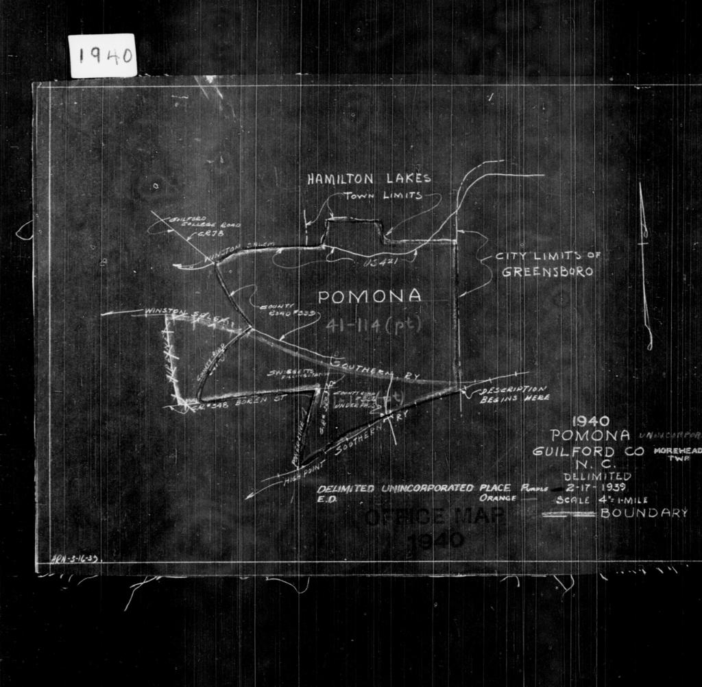 1940 Census Enumeration District Maps - North Carolina - Guilford ...