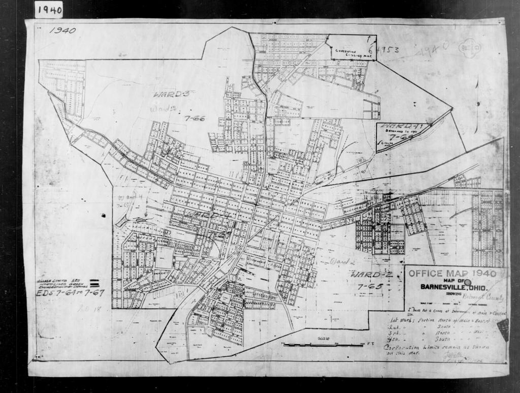 1940 Census Enumeration District Maps - Ohio - Belmont County ...