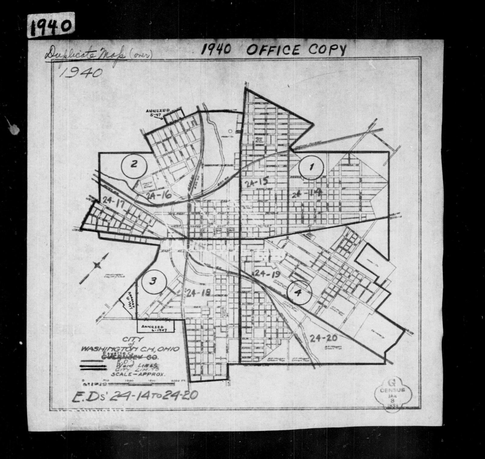 Washington Court House Ohio Map 1940 Census Enumeration District Maps - Ohio - Fayette County - Washington  Court House - Ed 24-14, Ed 24-15, Ed 24-16, Ed 24-17, Ed 24-18, Ed 24-19,  Ed 24-20 - Nara & Dvids Public Domain Archive Public Domain Search