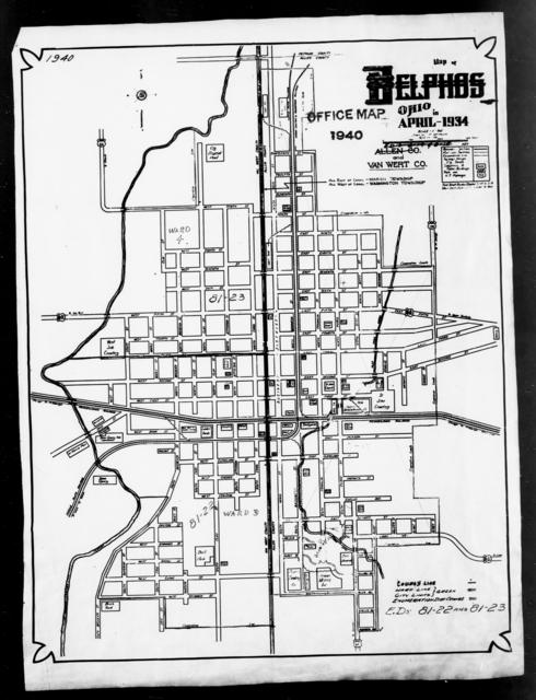 1940 Census Enumeration District Maps - Ohio - Van Wert County ...