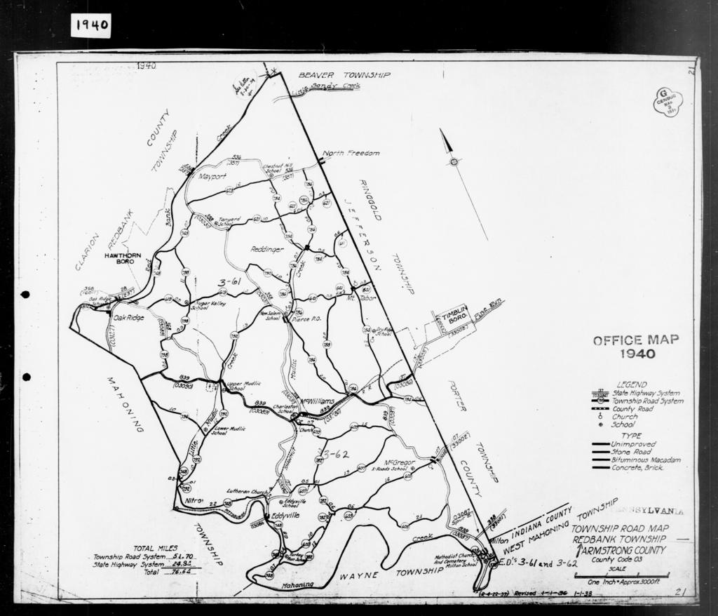 1940 Census Enumeration District Maps - Pennsylvania - Armstrong County ...