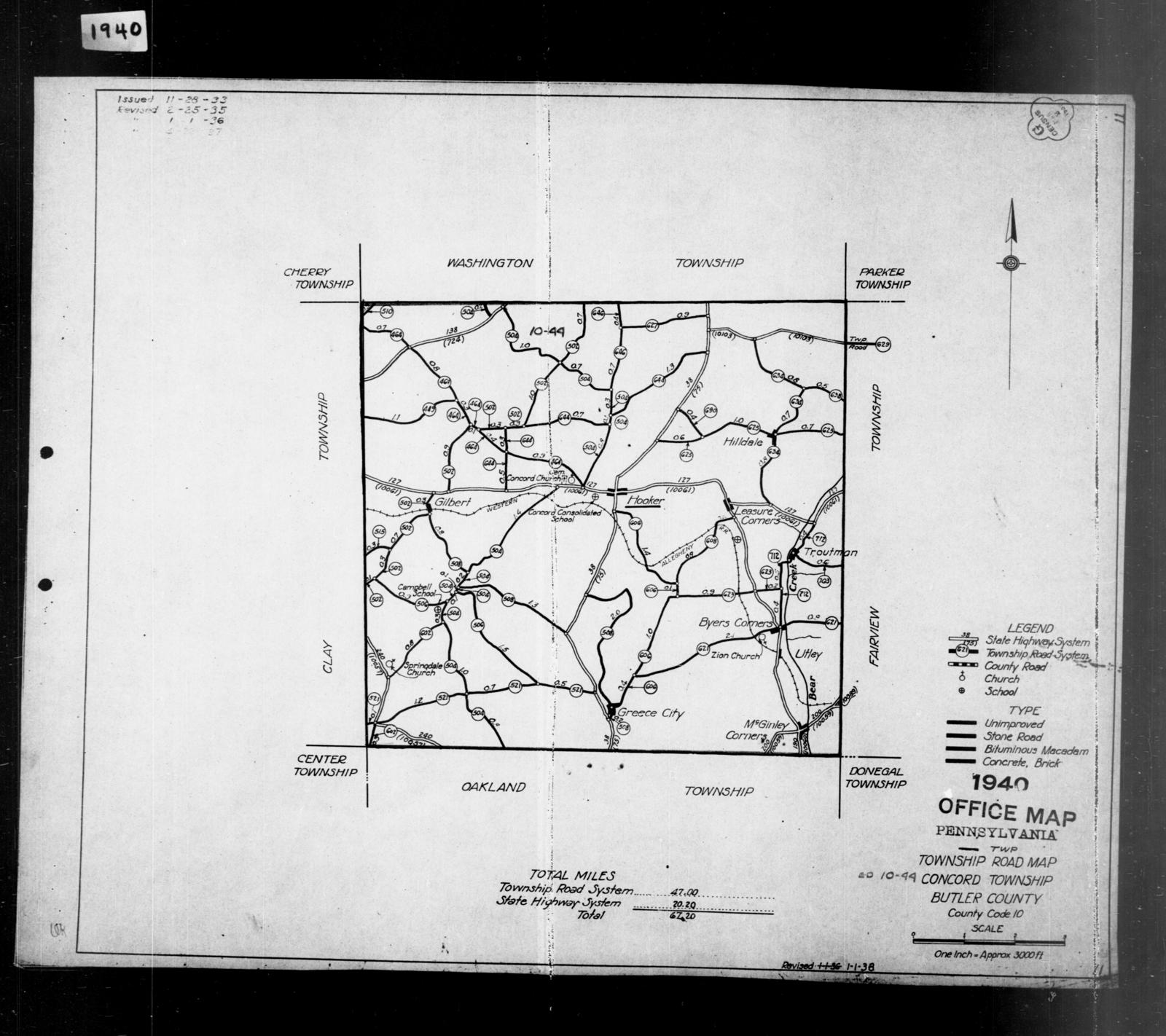 1940 Census Enumeration District Maps Pennsylvania Butler County