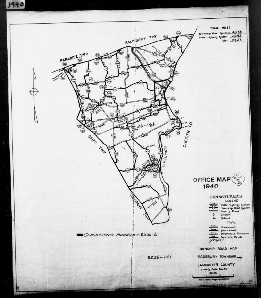 1940 Census Enumeration District Maps - Pennsylvania - Lancaster County ...