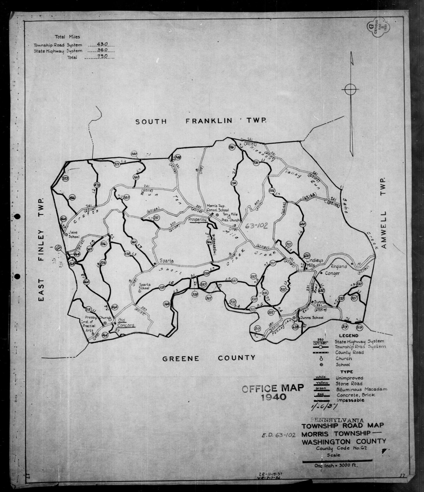 1940 Census Enumeration District Maps - Pennsylvania - Washington ...