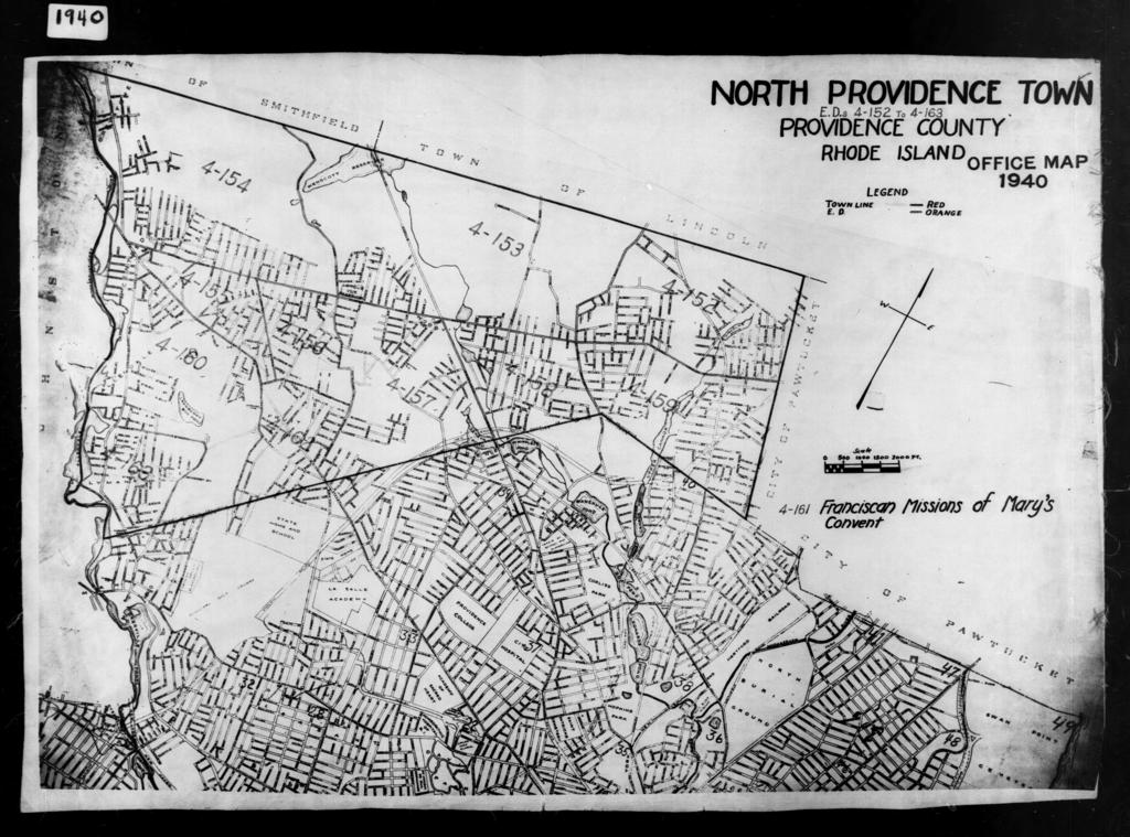 North Providence Plat Maps 1940 Census Enumeration District Maps - Rhode Island - Providence County - North  Providence - Ed 4-152 - Ed 4-163 - Nara & Dvids Public Domain Archive  Public Domain Search