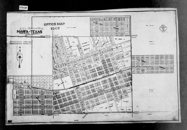 1940 Census Enumeration District Maps - Texas - Presidio County - Marfa ...