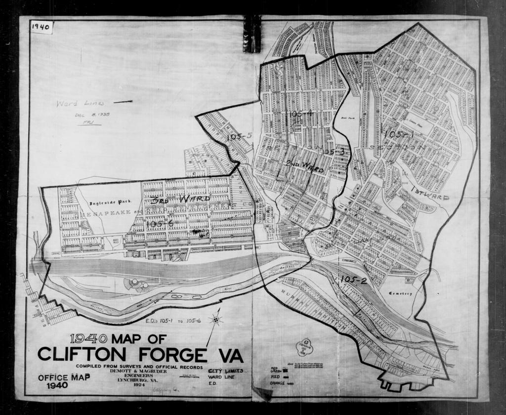 Clifton Forge Va Map 1940 Census Enumeration District Maps - Virginia - Alleghany County - Clifton  Forge - Picryl Public Domain Search