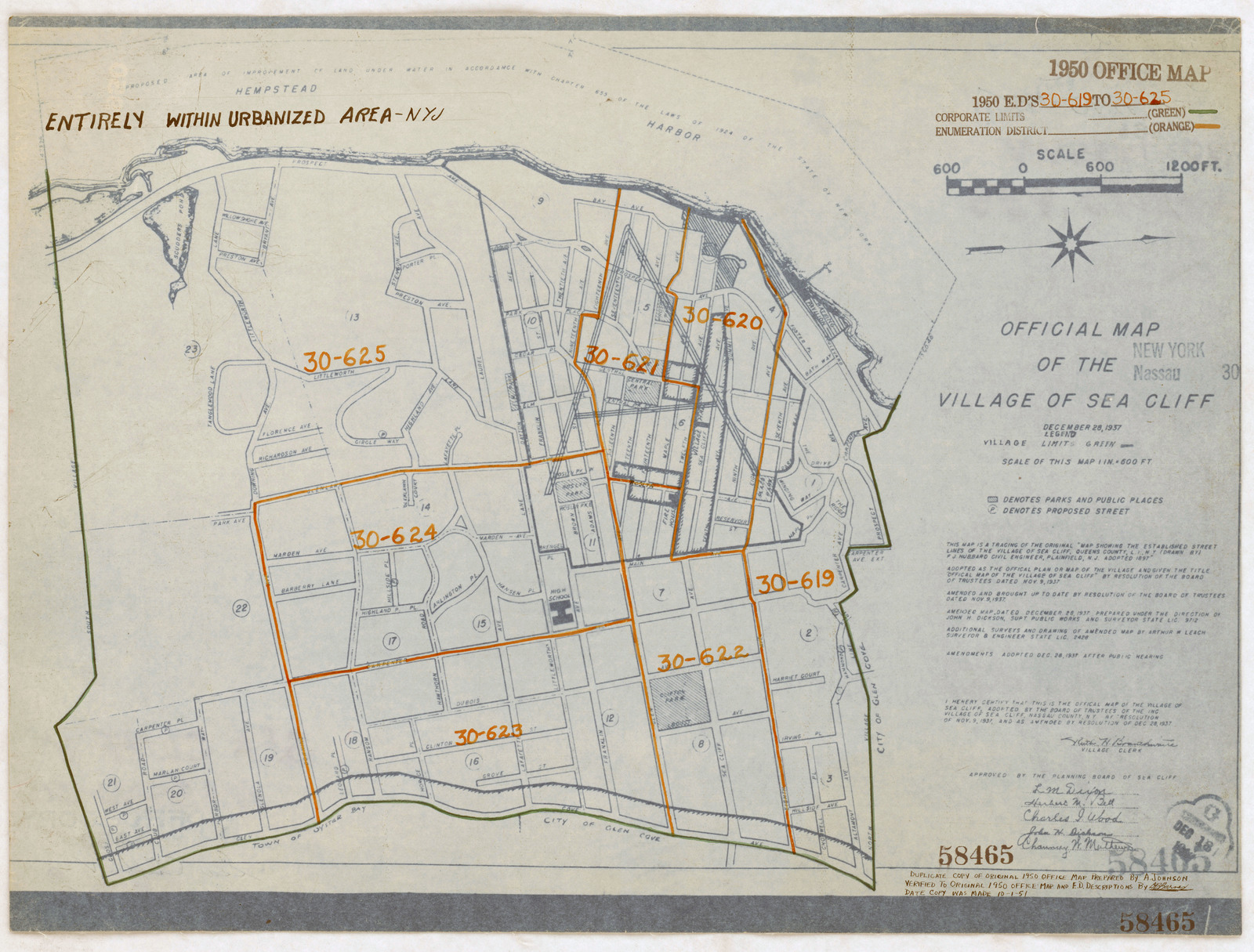 1950 Census Enumeration District Maps - New York (NY) - Nassau County ...