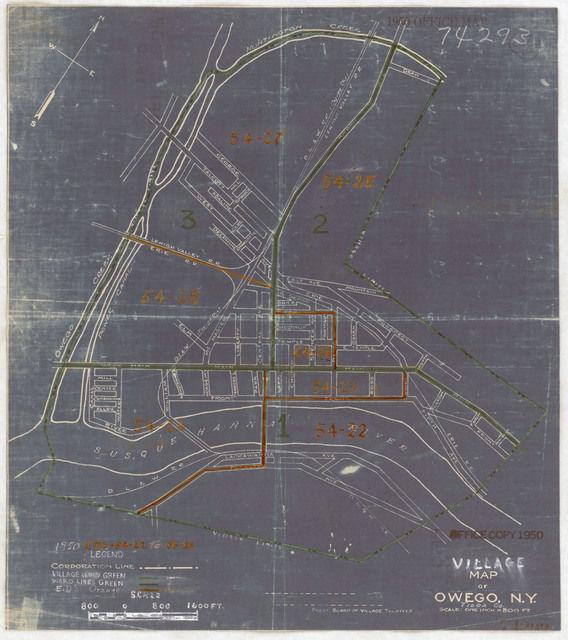 1950 Census Enumeration District Maps - New York (NY) - Tioga County ...