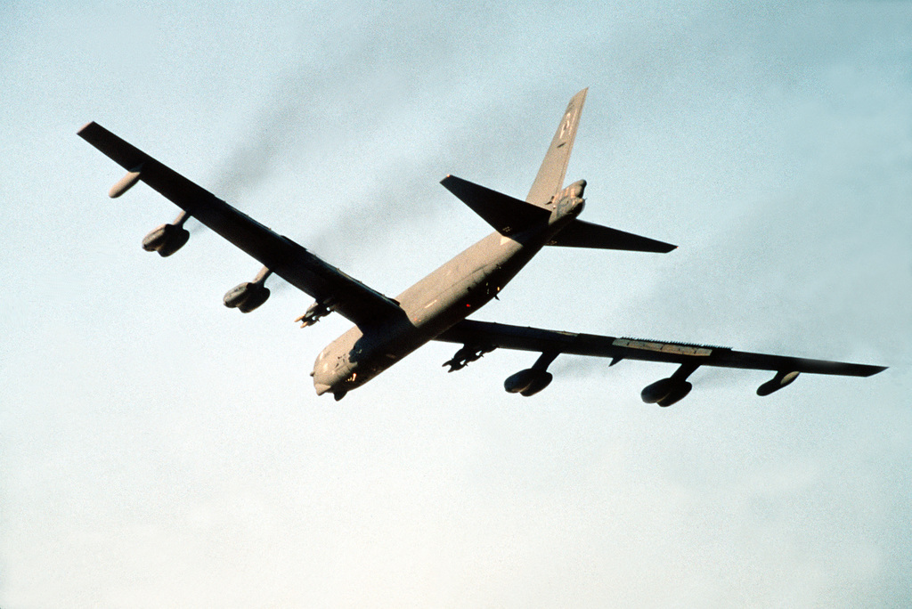 A B-52G Stratofortress Bomber Aircraft Of The 410th Bomb Wing, K.I ...