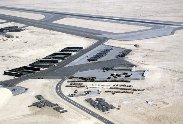 F-4 Phantom II aircraft surrounded by revetments line the 35th Tactical ...