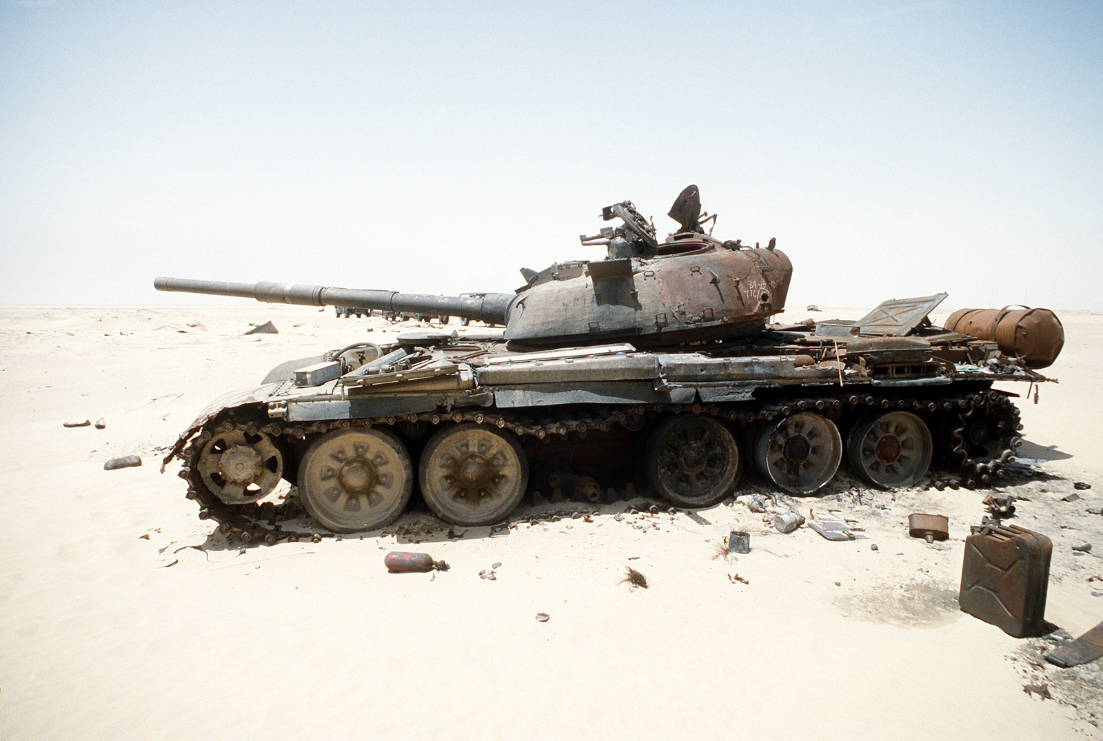 did iraqis use inferior t-72 versions gulf war tank battle