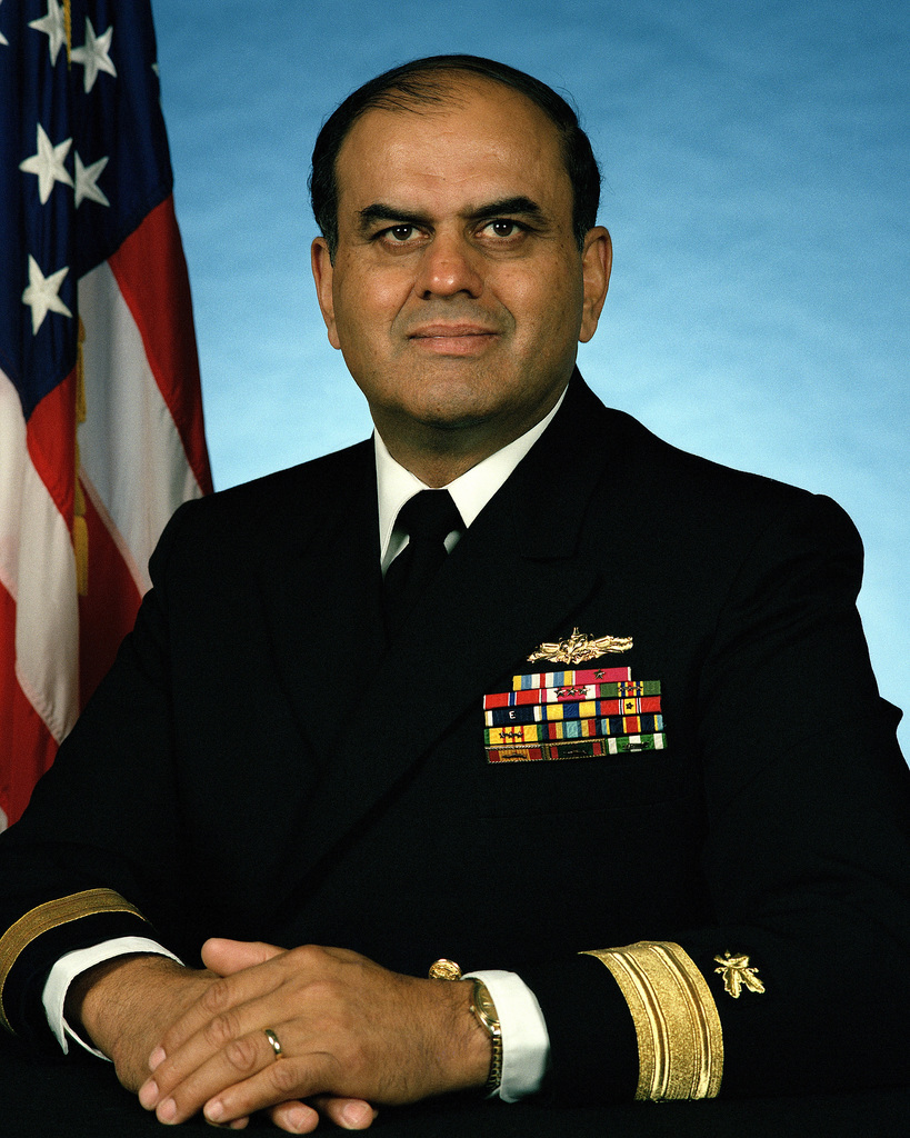 Rear Admiral (lower half) Ray R. Sareeram, USN (uncovered) NARA