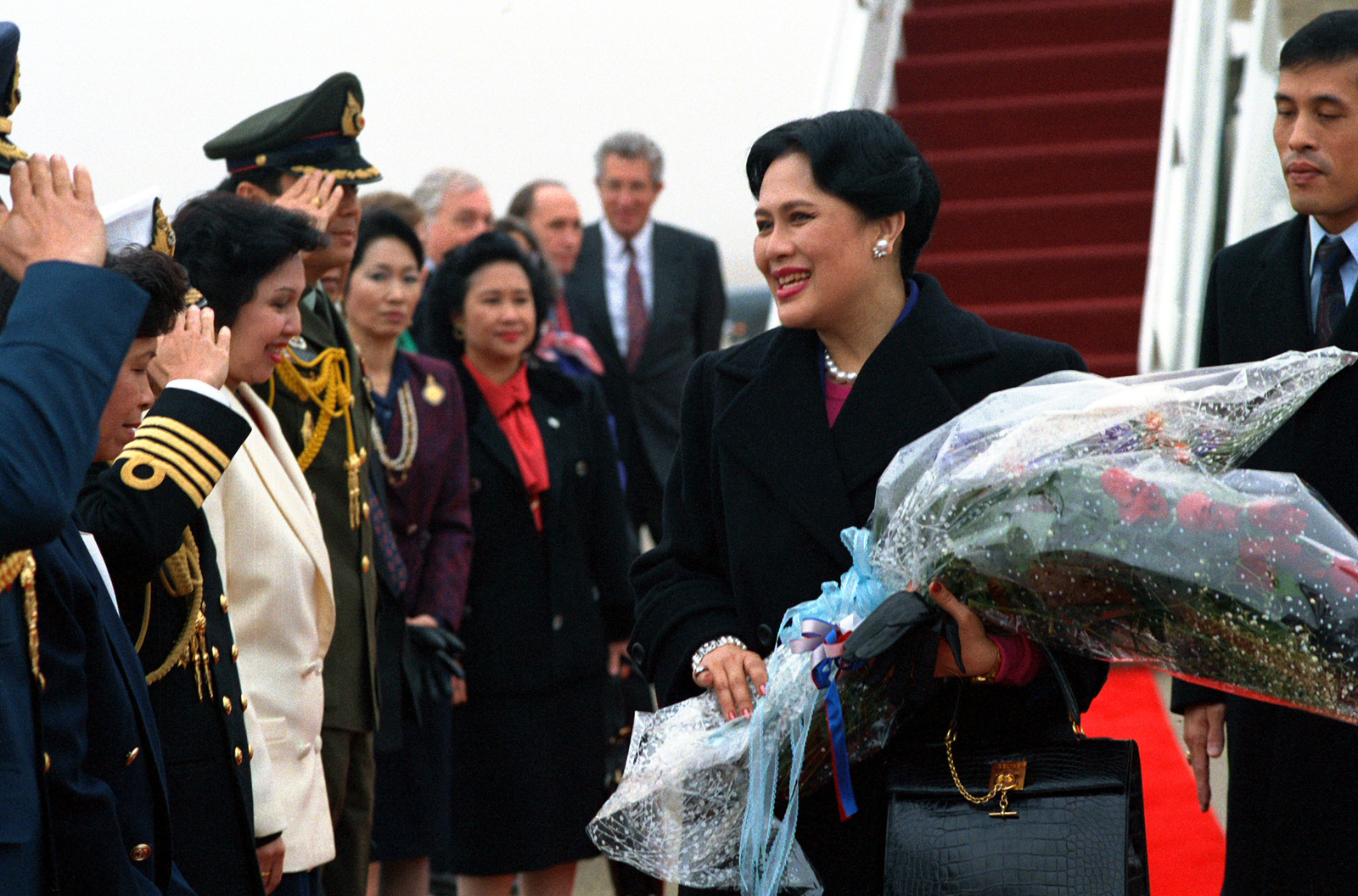 Sirikit Kitiyakara The Queen Of Thailand Smiles As She - 