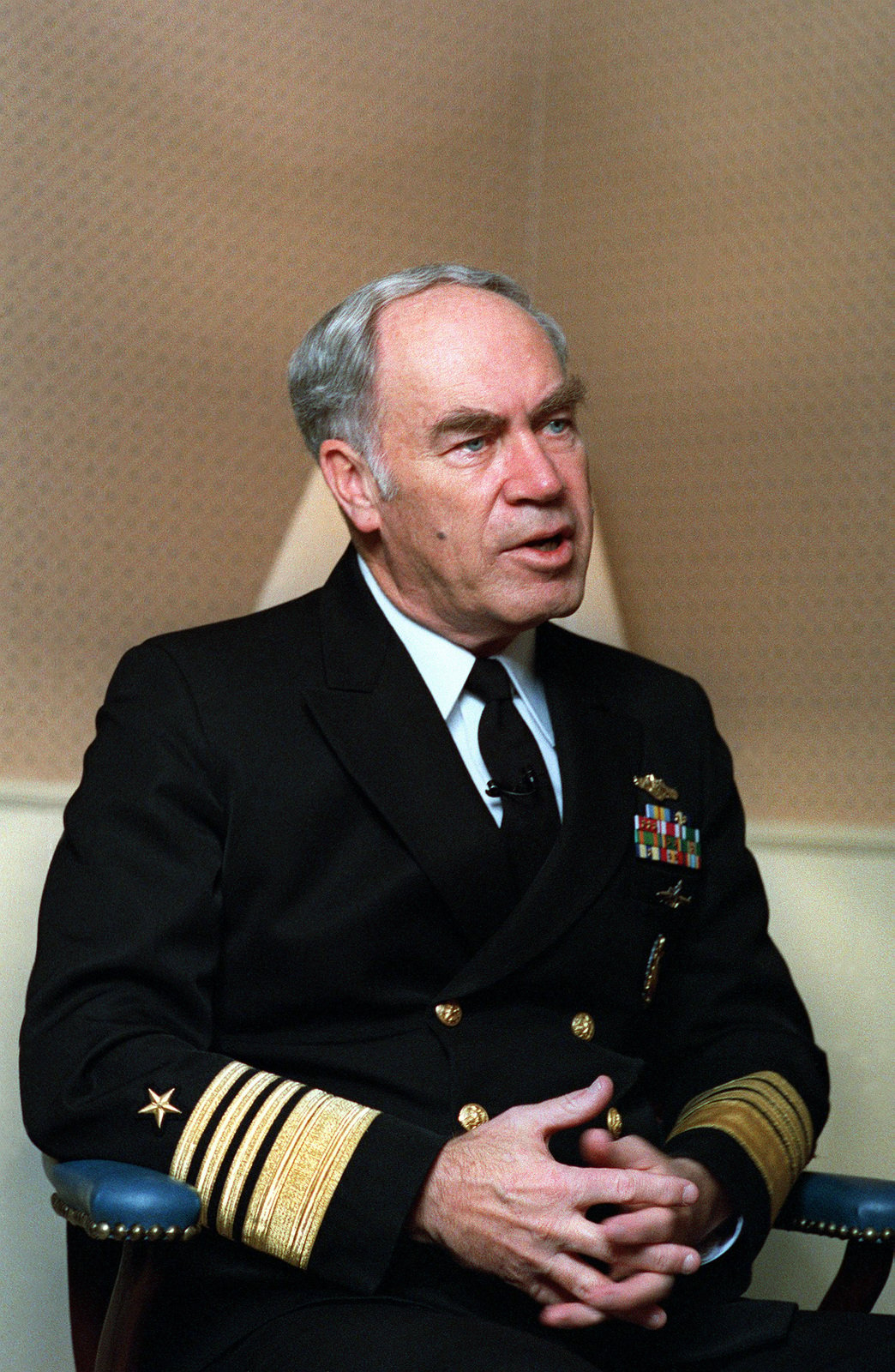 ADM Frank B. Kelso II, Chief Of Naval Operations, Answers Questions ...