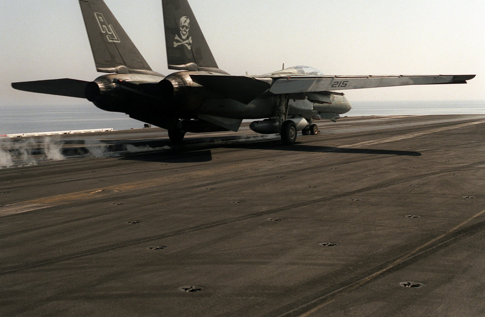 A Fighter Squadron 84 Vf 84 F 14a Tomcat Aircraft Accelerates Down ...