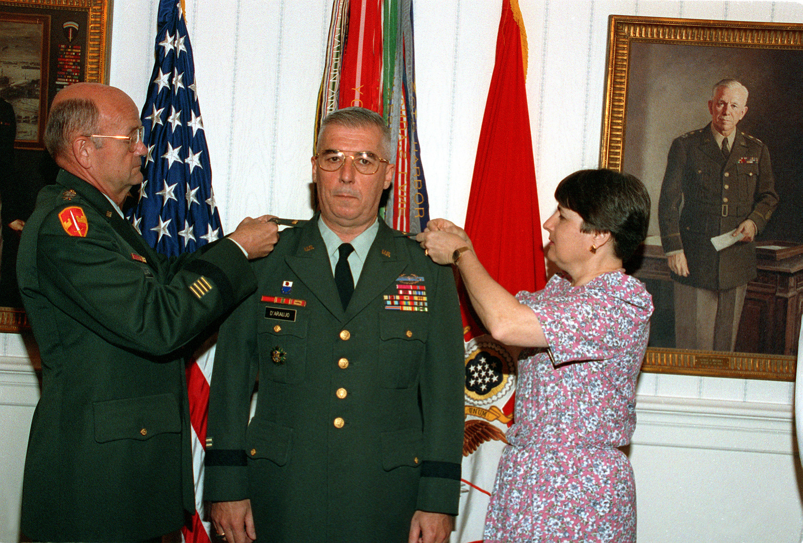 General Gordon R Sullivan Chief Of Staff United States Army Promotes Brigadier General John R D