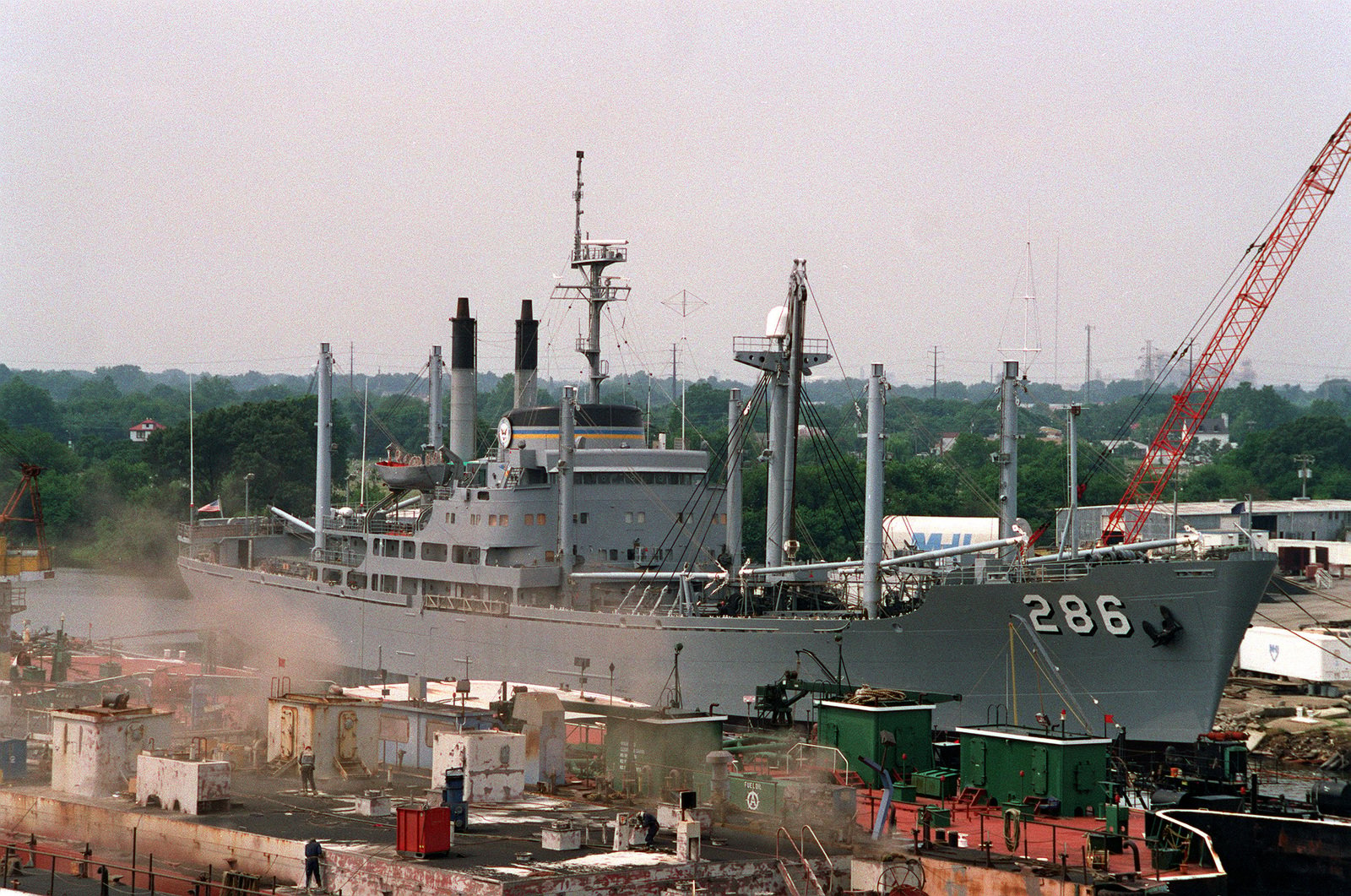 A Starboard Bow View Of The Military Sealift Command Cargo Ship USNS ...