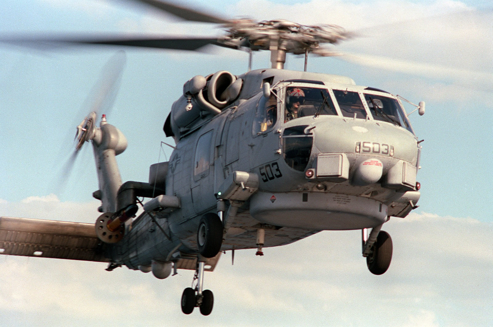 An SH-60B Sea Hawk Helicopter Of Light Helicopter Squadron 38 (HSL-38 ...