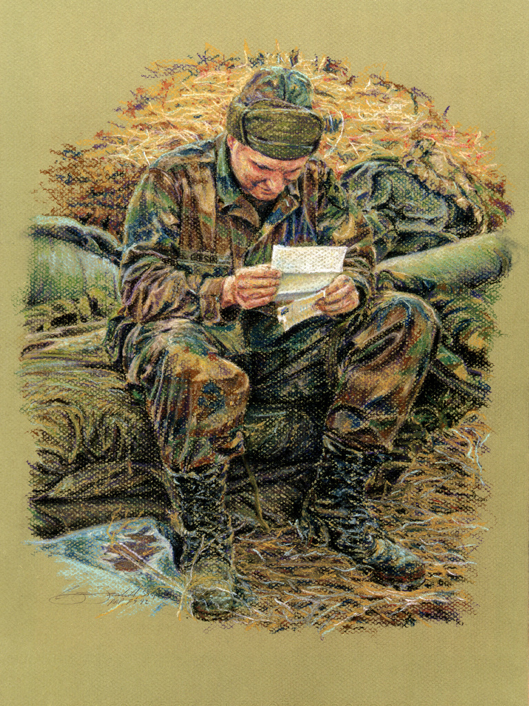 Читать боец 6. Солдат сидит. Солдат в окопе живопись. Военный сидит.