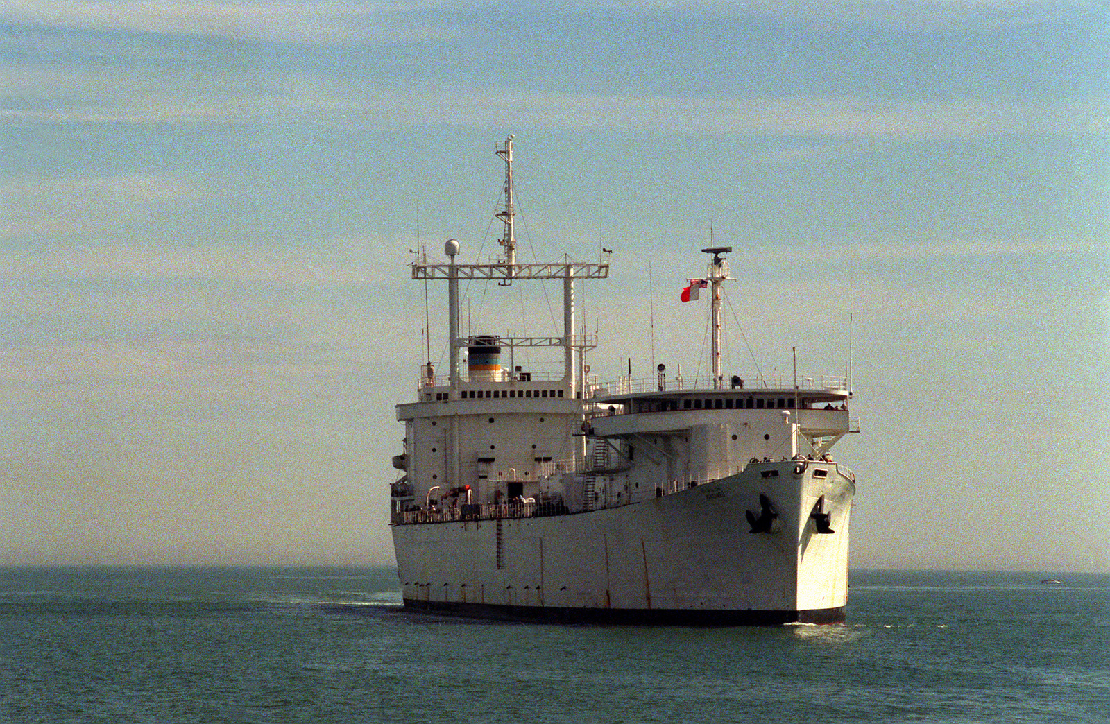 A Starboard Bow View Of The Military Sealift Command Msc Miscellaneous Research Ship Usns 8205