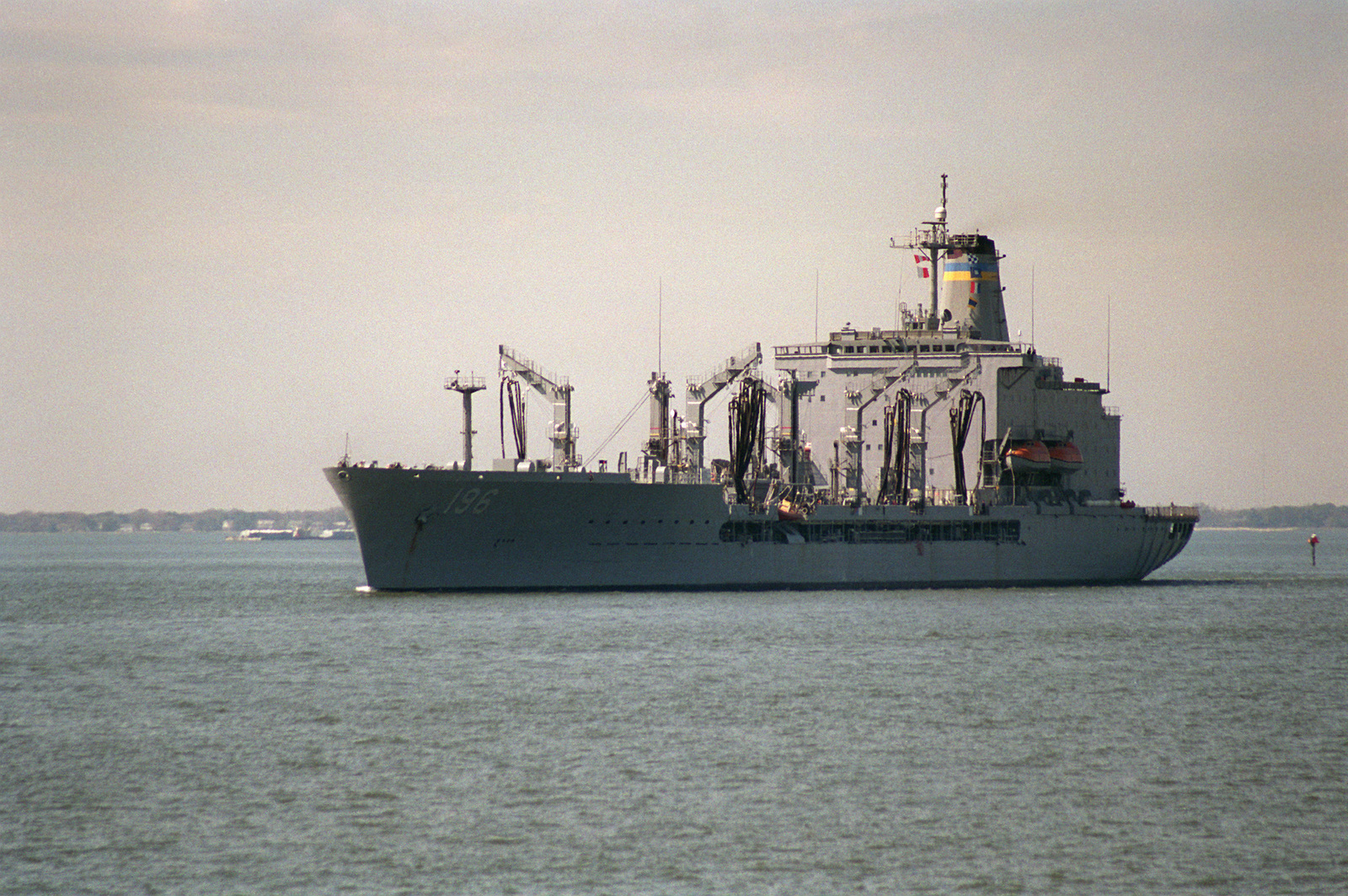 A Port Bow View Of The Military Sealift Command (MSC) Replenishment ...