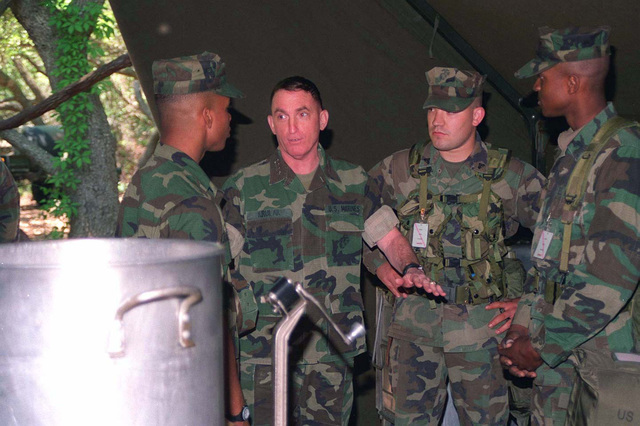 Commandant Of The Marine Corps General Charles C Krulak Speaks With