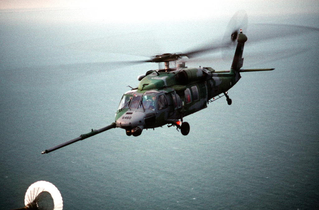 A 71st Rescue Squadron Hc 130p Hercules Helicopter Trails A Refueling