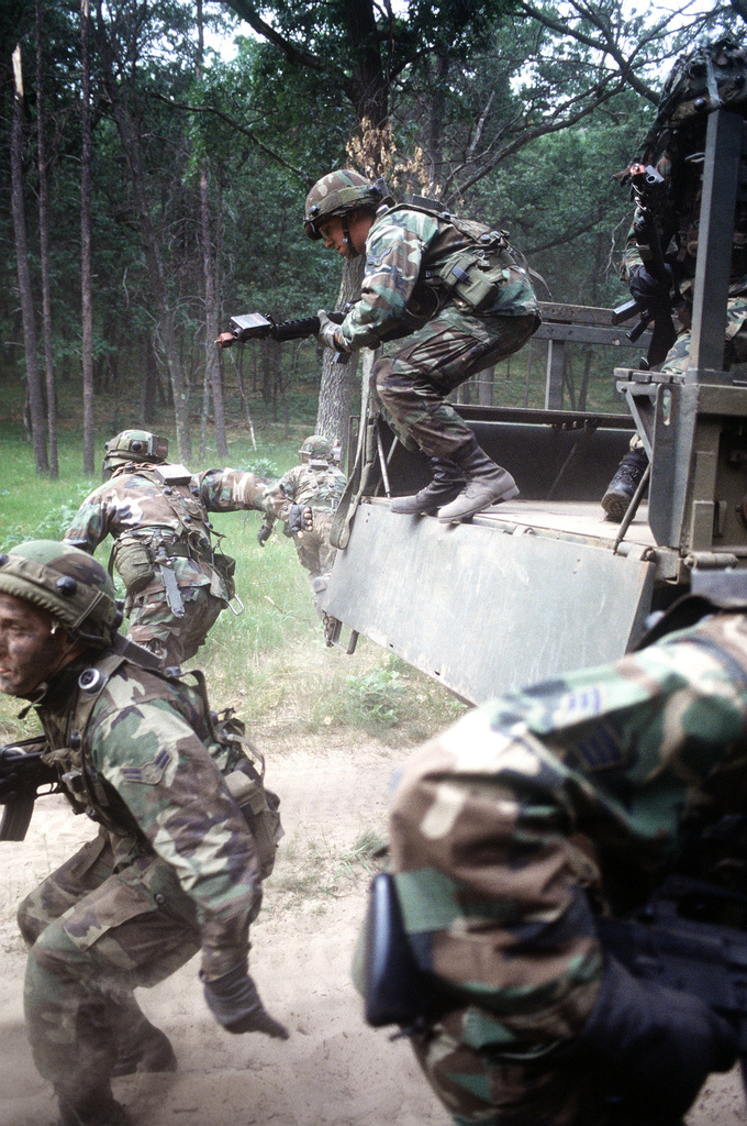 At the Volk Field Combat Readiness Training Center, a surprise attack ...