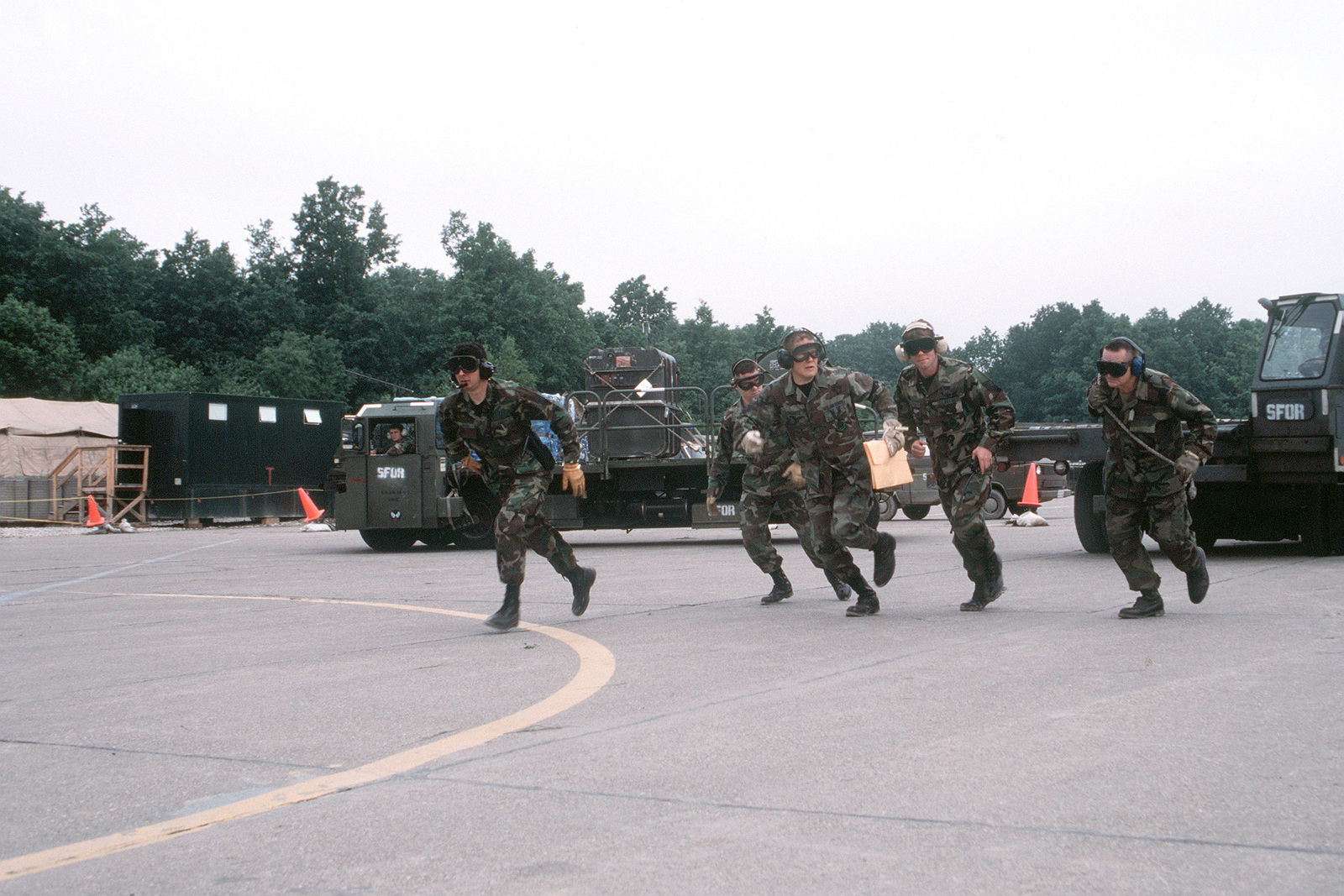 Aerial Port personnel assigned to the 401st Air Base Expeditionary ...