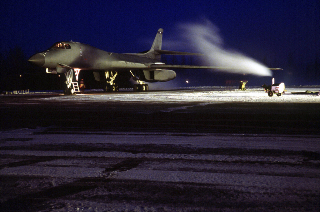 A B-1B Lancer From The 9th Bomb Squadron, Dyess Air Force Base, Texas ...