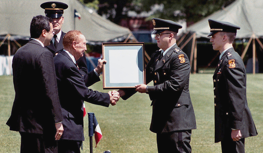 US Senator The Honorable Strom Thurman (RSC) is presented with a