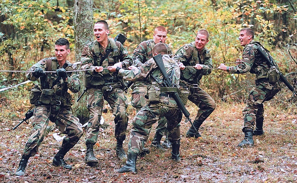 US Army (USA) Reserve Officer Training Corps (ROTC) Cadets from Western ...