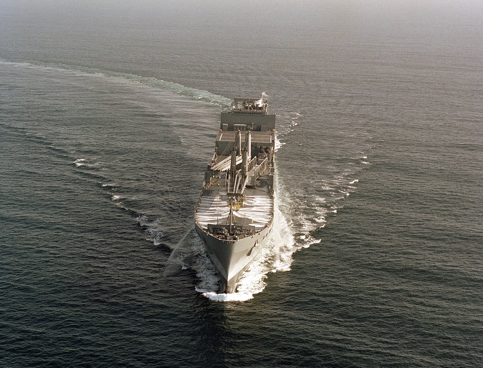 Bow-on View Of The Military Sealift Command (MSC) Strategic Heavy Lift ...