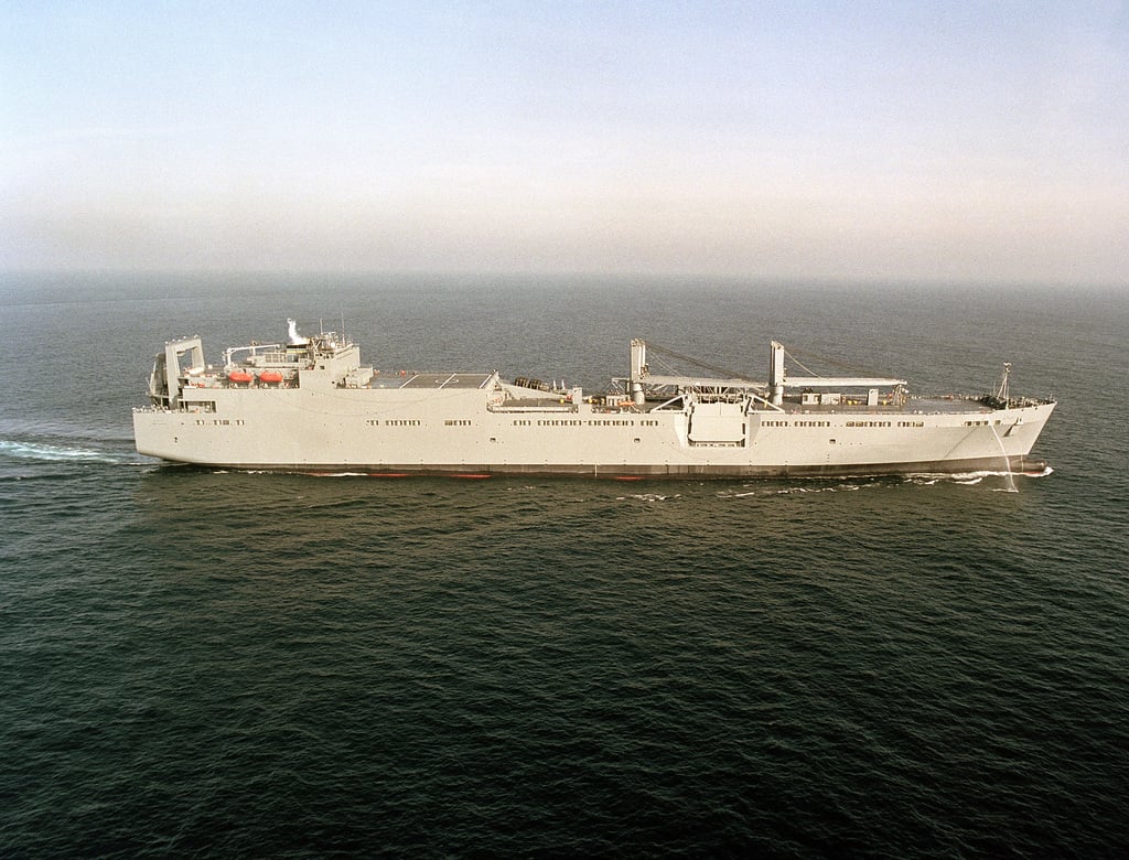 Starboard Beam View Of The Military Sealift Command (MSC) Strategic ...